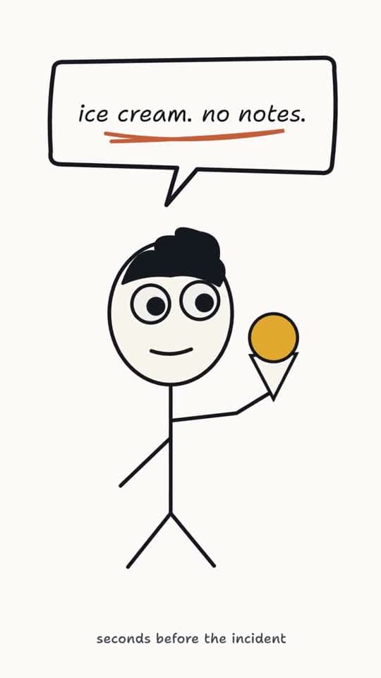 Doodle stick-figure reel frame