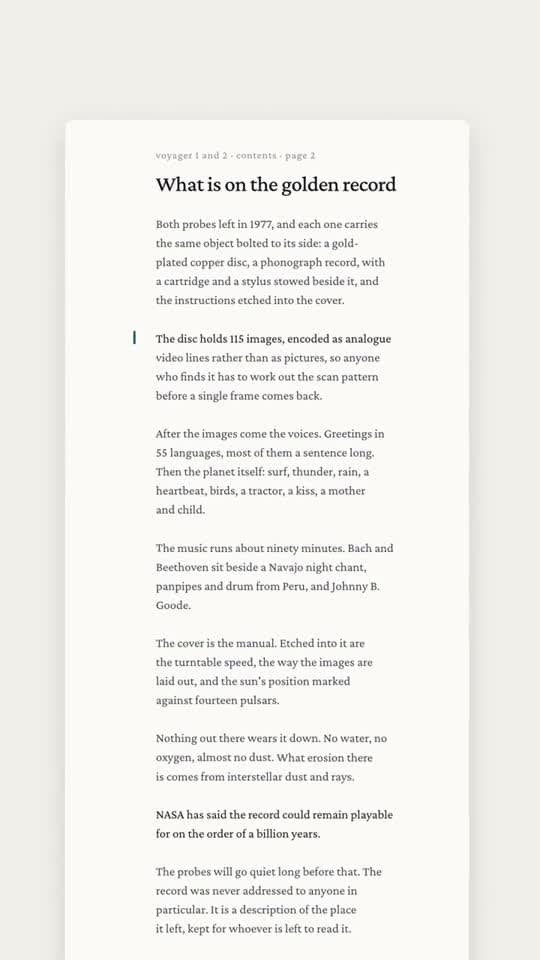 Text-excerpts reel frame