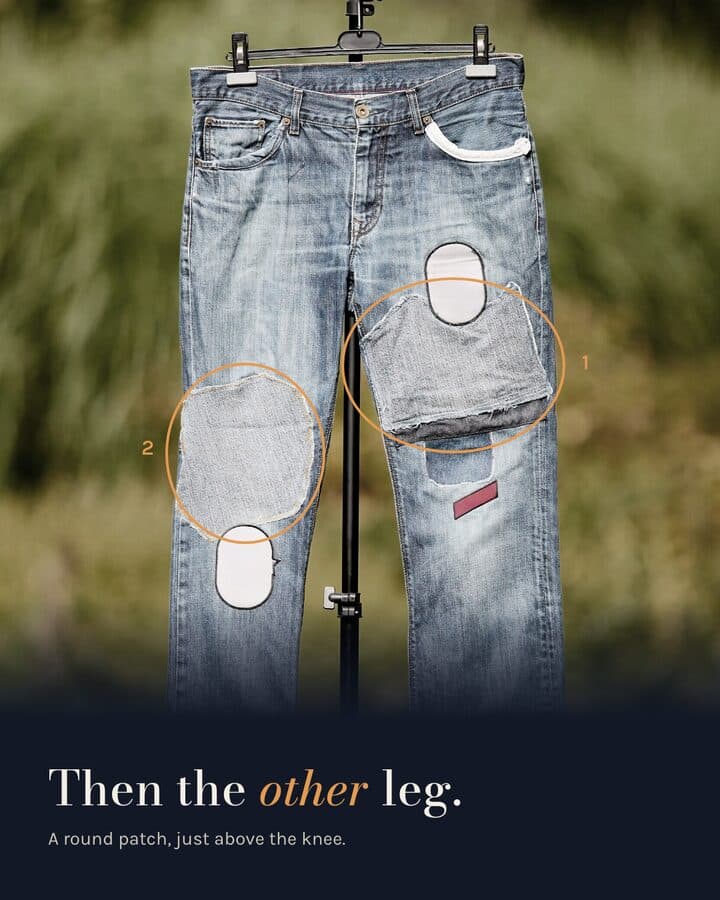 Denim wears where it rubs, 3 of 4